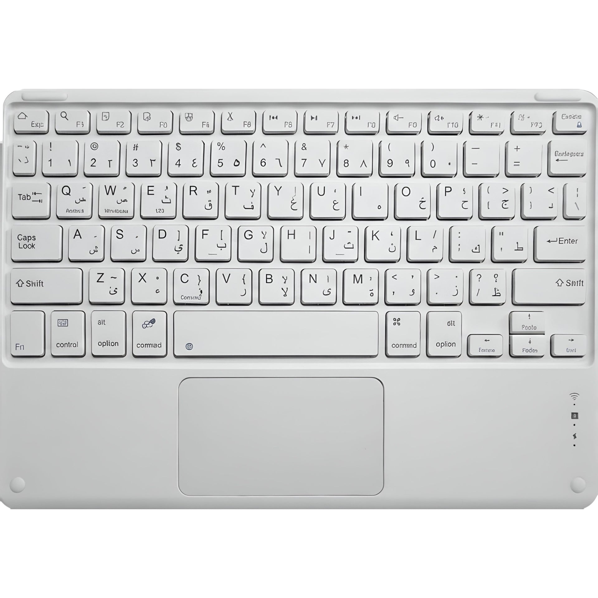Senimo Wireless Bluetooth Keyboard with Touchpad – Arabic & English