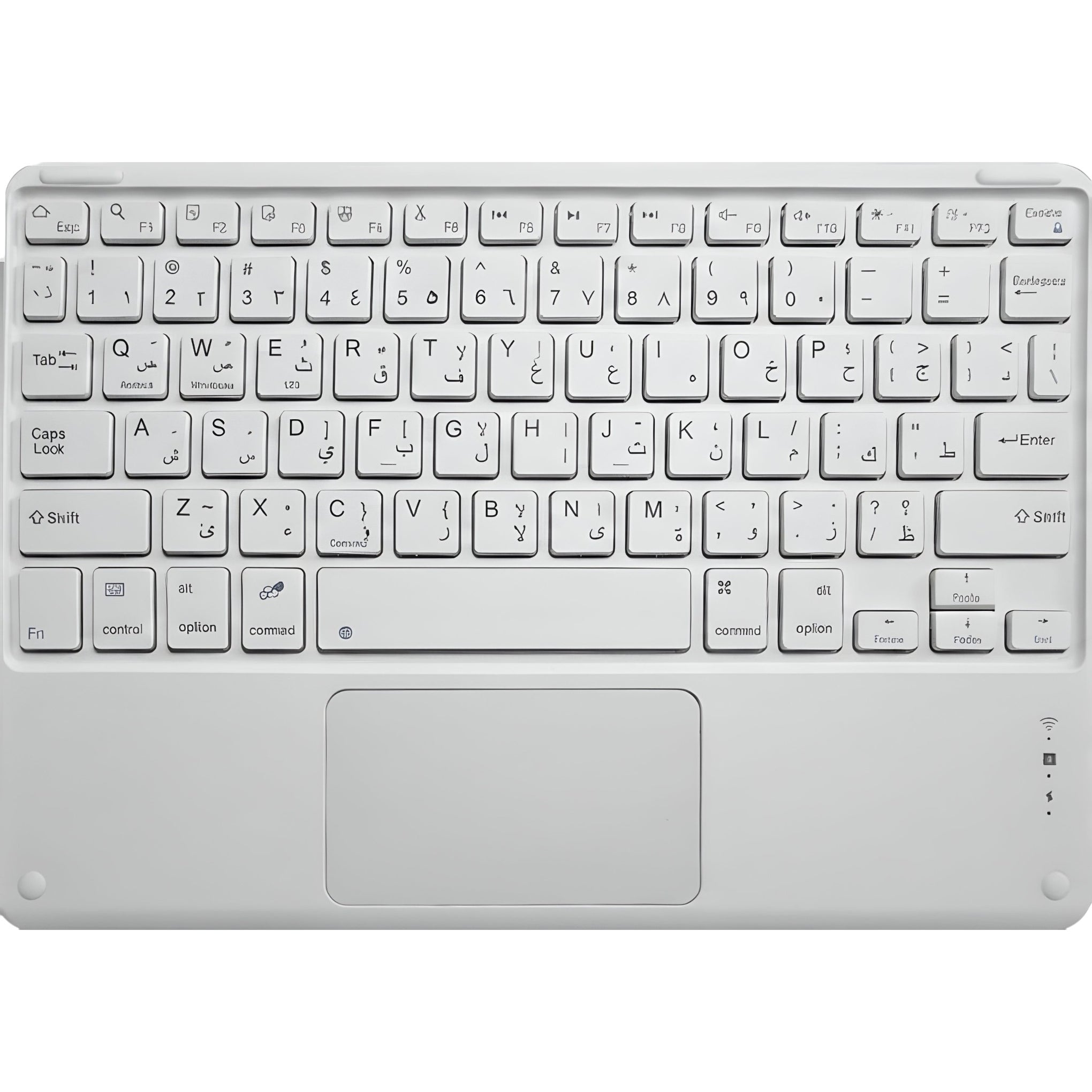 Senimo Wireless Bluetooth Keyboard with Touchpad – Arabic & English
