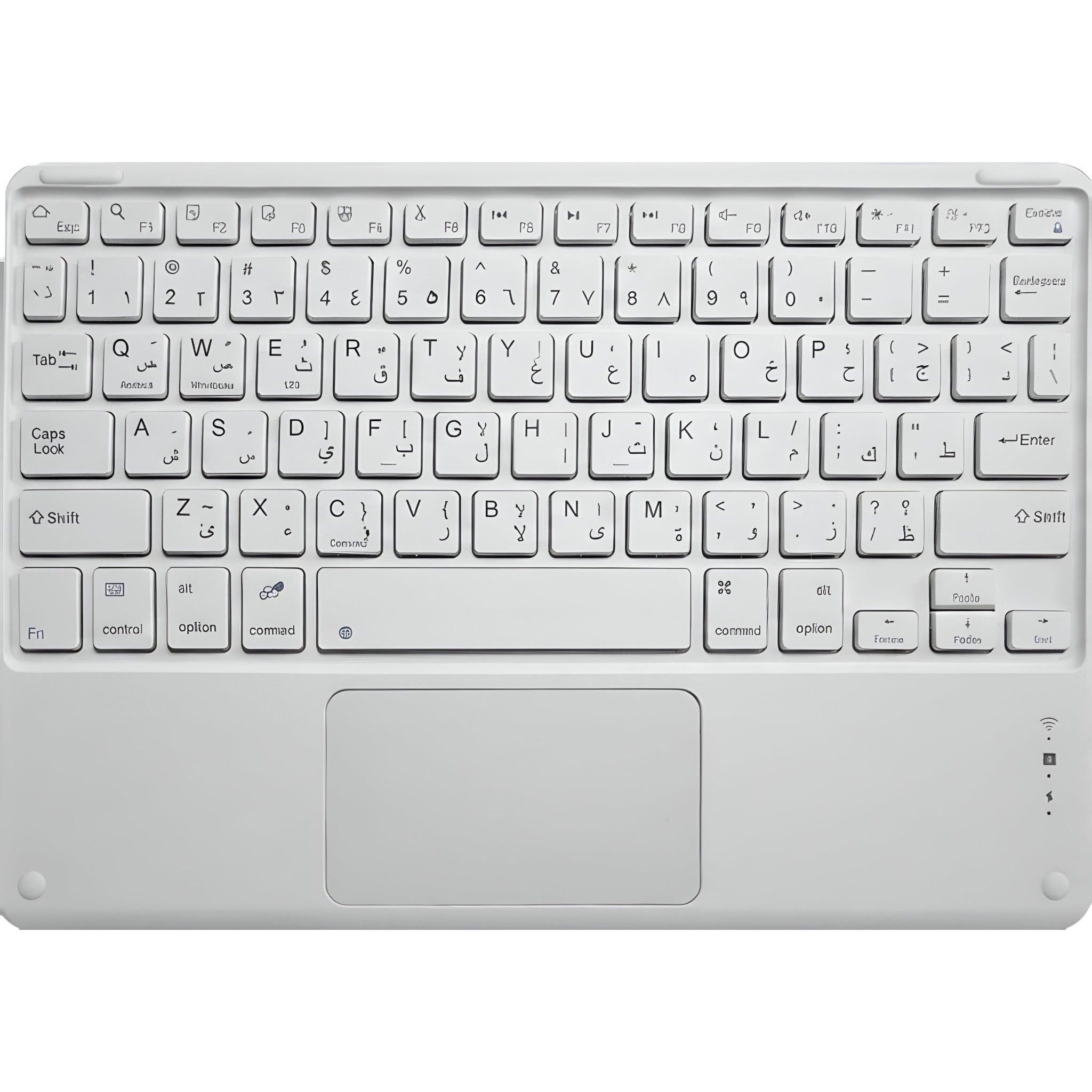 Senimo Wireless Bluetooth Keyboard with Touchpad – Arabic & English